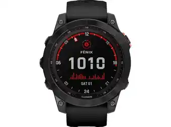 MediaMarkt Garmin fenix 7 solar smartwatch edelstahl silikon, 127-210 mm, schwarz/schiefergrau Angebot