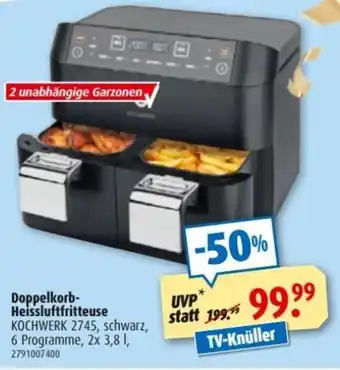 ROLLER Doppelkorb Heissluftfritteuse Angebot