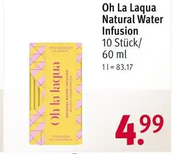 Rossmann Oh la laqua natural water infusion Angebot