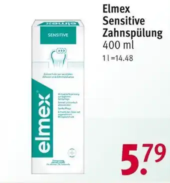 Rossmann Elmex sensitive zahnspülung Angebot