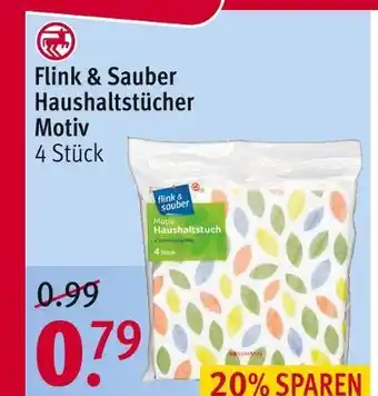 Rossmann Flink & sauber haushaltstücher motiv Angebot