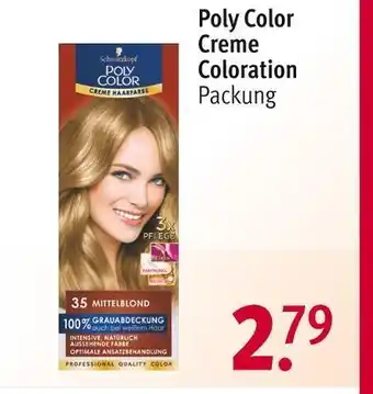 Rossmann Poly color creme coloration Angebot