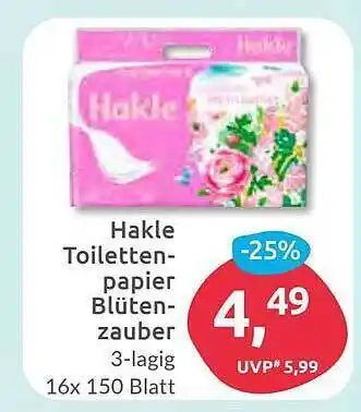 Budni Hakle toilettenpapier blütenzauber Angebot