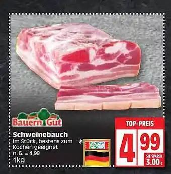 Edeka Bauern gut schweinebauch Angebot