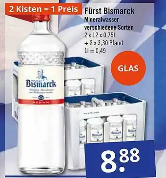 GetränkePartner Fürst bismarck mineralwasser Angebot