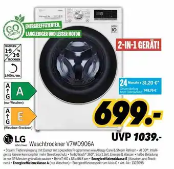 MEDIMAX Lg waschtrockner v7wd906a Angebot