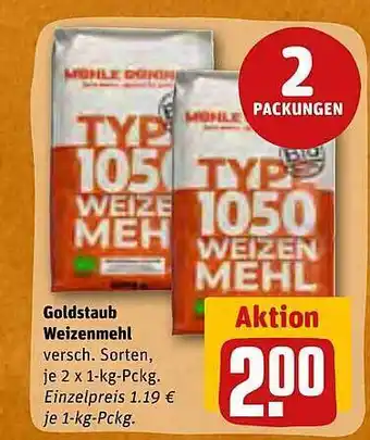 REWE Goldstaub weizenmehl Angebot