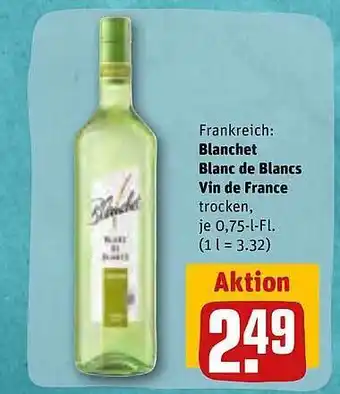 REWE Frankreich blanchet blanc de blancs vin de france Angebot