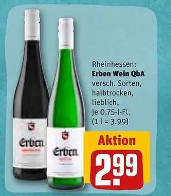 REWE Rheinhessen: erben wein qba Angebot