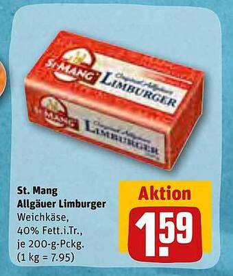 REWE St. mang allgauer limburger Angebot