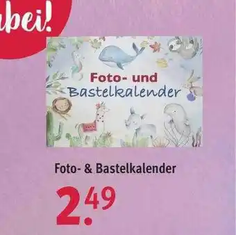 Rossmann Foto- & bastelkalender Angebot