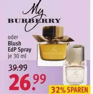 Rossmann My burberry oder blush edp spray Angebot