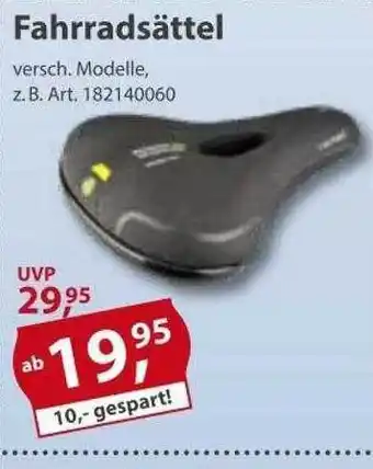 Sonderpreis Baumarkt Fahrradsättel Angebot