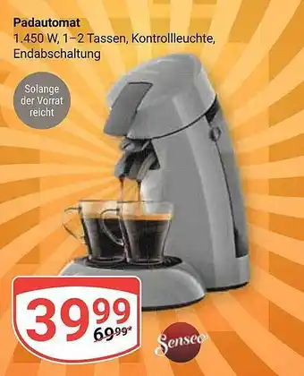 Globus Padautomat senseo Angebot