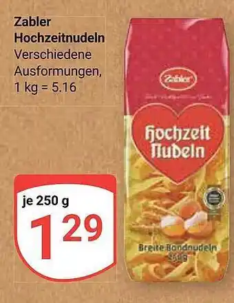 Globus Zabler hochzeitnudeln Angebot