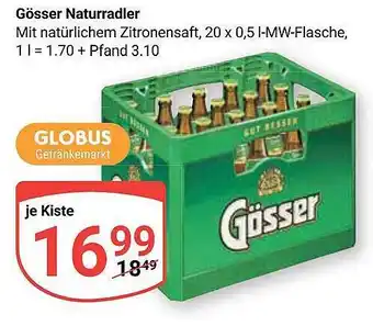 Globus Gösser naturradler Angebot