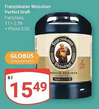 Globus Franziskaner weissbier perfect draft Angebot