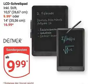 Globus Lcd-schreibpad denver Angebot