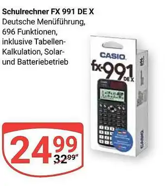 Globus Schulrechner fx 991 de x casio Angebot