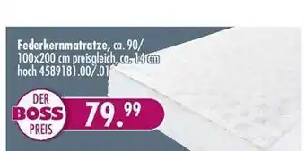 Möbel Boss Federkernmatratze Angebot