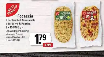 Meyer's Frischemarkt Focaccia gut & günstig Angebot