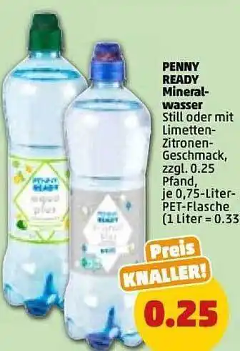 PENNY Penny ready mineralwasser Angebot