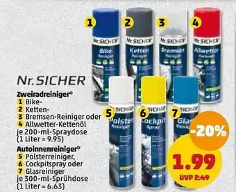 PENNY Nr sicher zweiradreiniger oder autoinnenreiniger Angebot