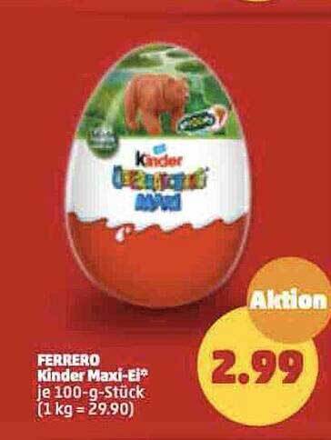 Ferrero kinder maxi-ei Angebot bei PENNY