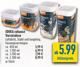 diska Edeka zuhause Vorratsdose 450ml Angebot