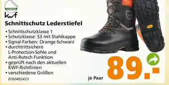 Globus Baumarkt Schnittschutz Lederstiefel Angebot