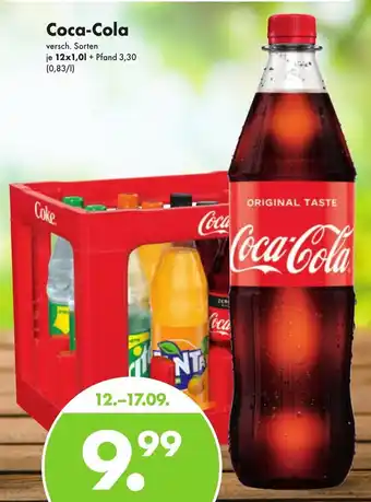 Trink und Spare Coca-Cola 12*1L Angebot