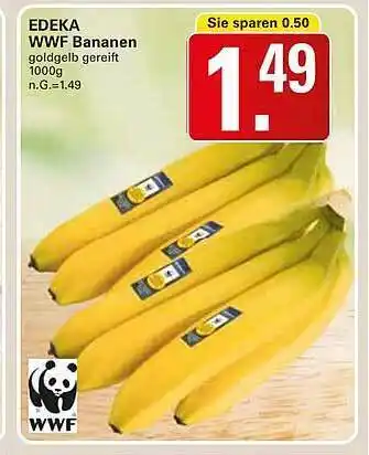 WEZ Edeka wwf bananen Angebot