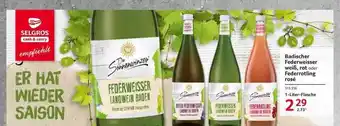 Selgros Badischer federweisser weiß, rot oder federrotling rosé Angebot