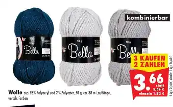 Mäc Geiz Bella Wolle 3*50g Angebot