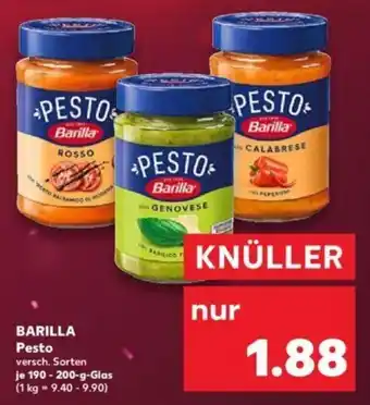 Kaufland Barilla Pesto 190-200 g Glas Angebot