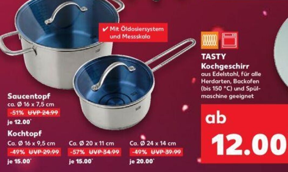 Tasty Kochgeschirr Angebot bei Kaufland