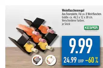 diska Kesper weinflaschenregal Angebot