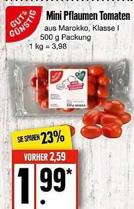 E-Center Gut & günstig mini pflaumen tomaten Angebot