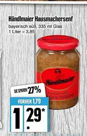 E-Center Händlmaier hausmachersenf Angebot