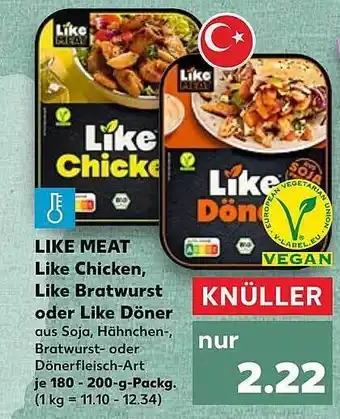 Kaufland Like meat like chicken, like bratwurst oder like döner Angebot