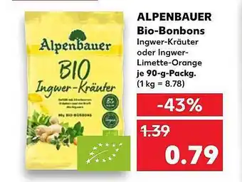 Kaufland Alpenbauer bio-bonbons Angebot