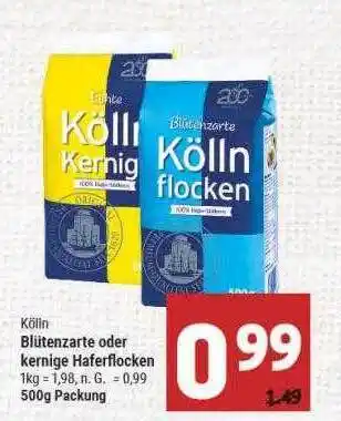 Marktkauf Kölln blütenzarte oder kernige haferflocken Angebot