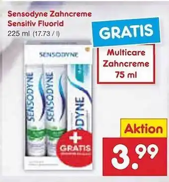 Netto Marken-Discount Sensodyne zahncreme sensitiv fluorid Angebot