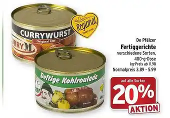 Wasgau De pfälzer fertiggerichte Angebot