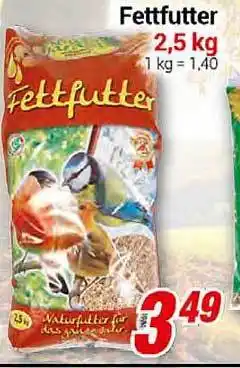 CENTERSHOP Fettfutter 2,5 kg Angebot