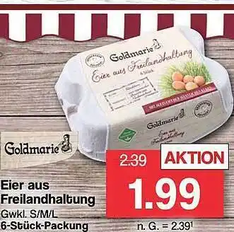 Famila Nord West Goldmarie eier aus freilandhaltung Angebot