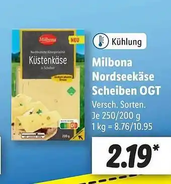 Lidl Milbona nordseekäse scheiben ogt Angebot