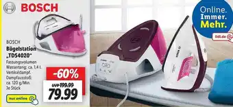 Lidl Bosch bügelstation tds4020 Angebot