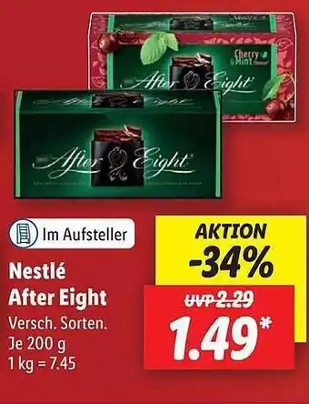 Lidl Nestlé after eight Angebot