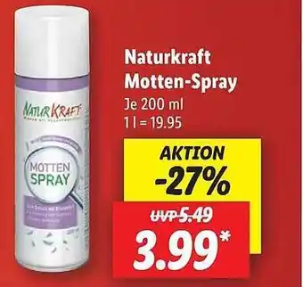 Lidl Naturkraft motten-spray Angebot